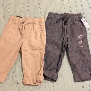 2 linen gap kids pants